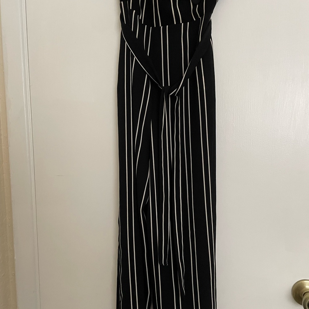 Primark Monochrome Striped Jumpsuit